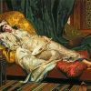 Woman Relaxing On A Chaise Longue Diamond Painting