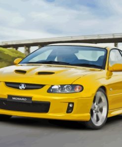 Yellow 2005 Holden Monaro Diamond Painting