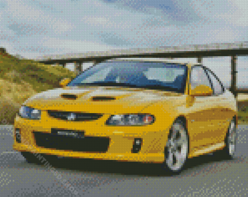 Yellow 2005 Holden Monaro Diamond Paintings