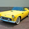 Yellow Thunderbird Ford Car Diamond Painting