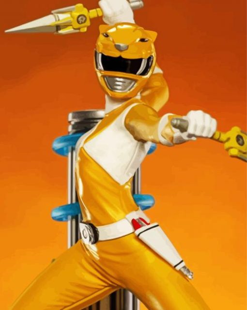 Yellow Ranger Diamond Painting