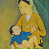 Aesthetic Asian Mother And Child Diamond Paintings