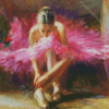 Aesthetic Pink Ballerina Diamond Paintings