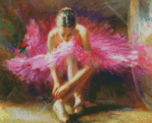 Aesthetic Pink Ballerina Diamond Paintings