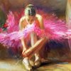 Aesthetic Pink Ballerina Diamond Painting