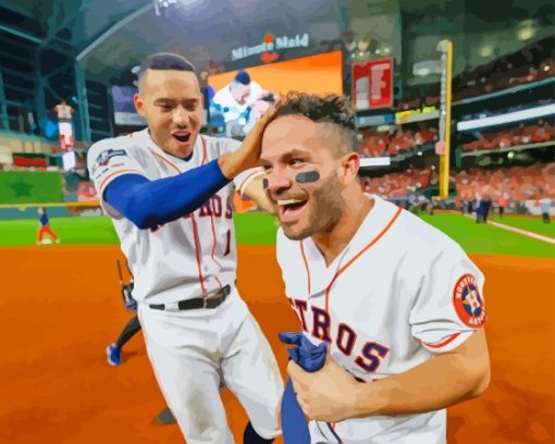 Aesthetic José Altuve Diamond Painting