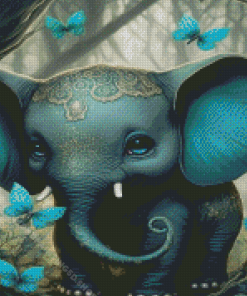Baby Elephant Diamond Paintings