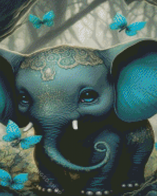 Baby Elephant Diamond Paintings