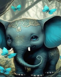 Baby Elephant Diamond Painting