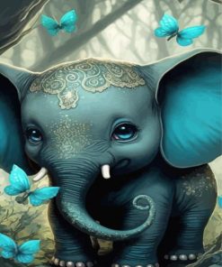 Baby Elephant Diamond Painting