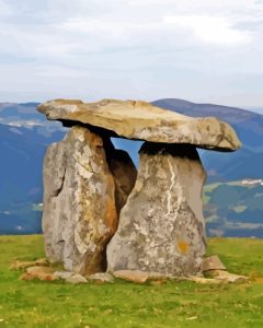 Basque Country Dolmen Of Merilles Diamond Painting