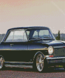 Black Chevrolet Nova Diamond Paintings