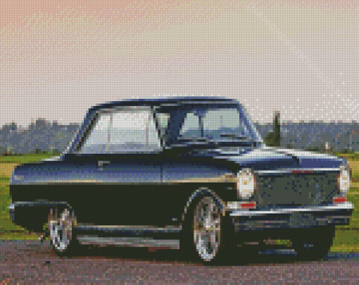 Black Chevrolet Nova Diamond Paintings