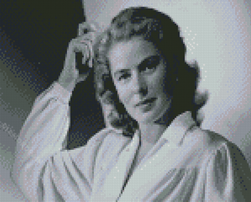 Black And White Ingrid Bergman Diamond Paintings