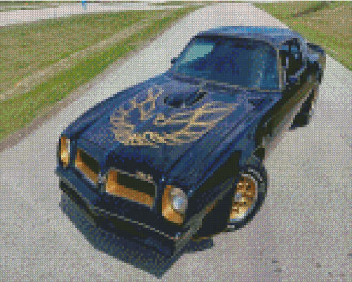 Black Classic Firebird Diamond Paintings