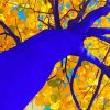 Blue And Yellow Tree Diamond Painting