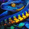 Blue Snake Diamond Painting