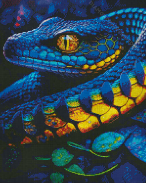 Blue Snake Diamond Paintings