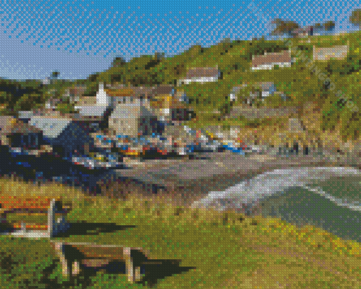 Cadgwith Village In England Diamond Paintings