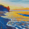 Cool Sunrise On Beach Diamond Paintings