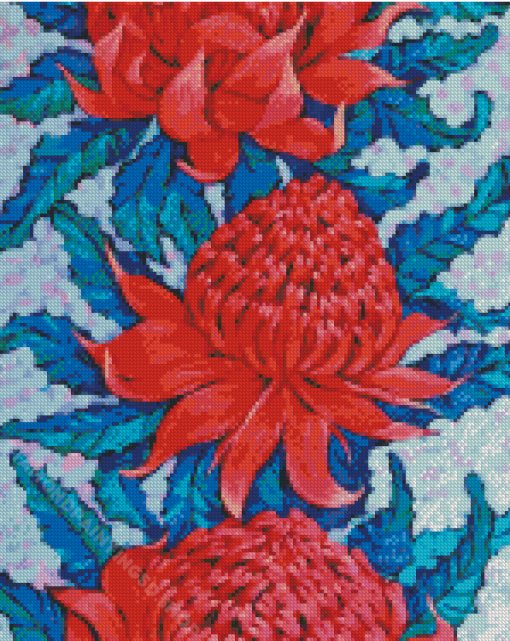 Cool Waratah Diamond Painting