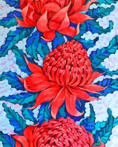 Cool Waratah Diamond Painting