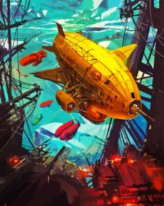 Cool Airship Art Diamond Painting