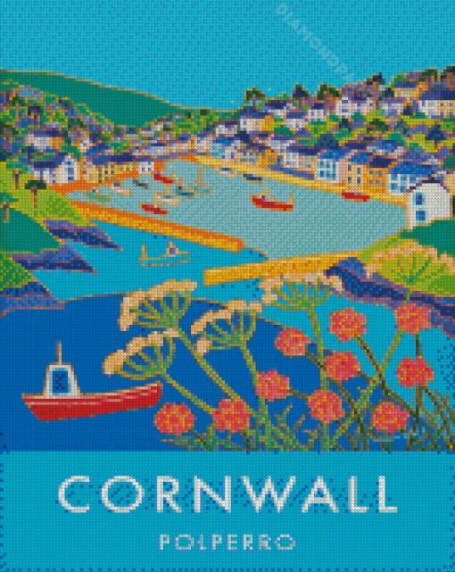 Cornwall Polperro Poster Diamond Paintings