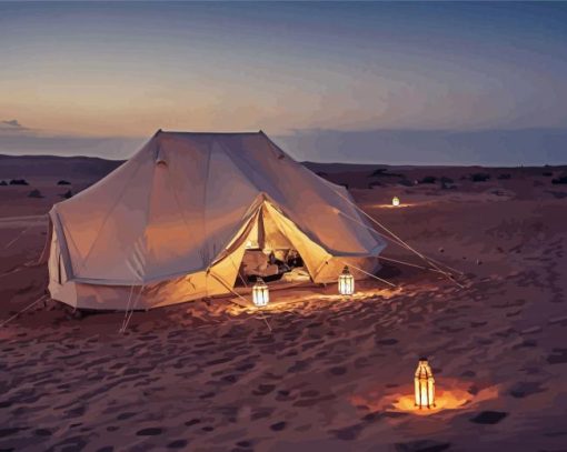 Dubai Desert Camp Diamond Painting
