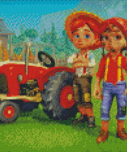 Farm Together Game Characters Diamond Paintings