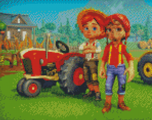 Farm Together Game Characters Diamond Paintings