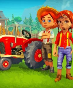 Farm Together Game Characters Diamond Painting