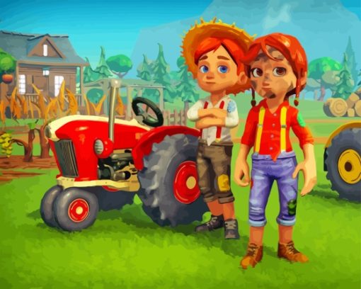 Farm Together Game Characters Diamond Painting
