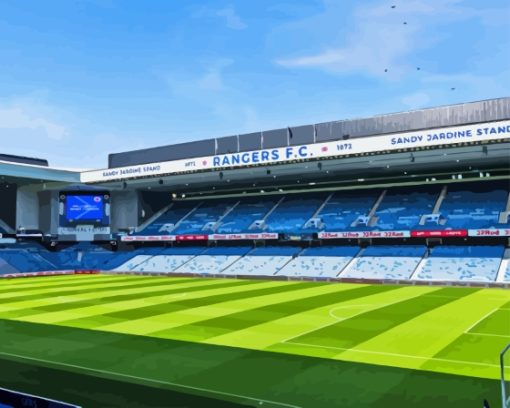 Ibrox Stadium Rangers FC Diamond Painting