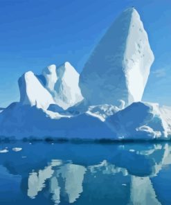Frozen Mountain Baffin Island Diamond Painting