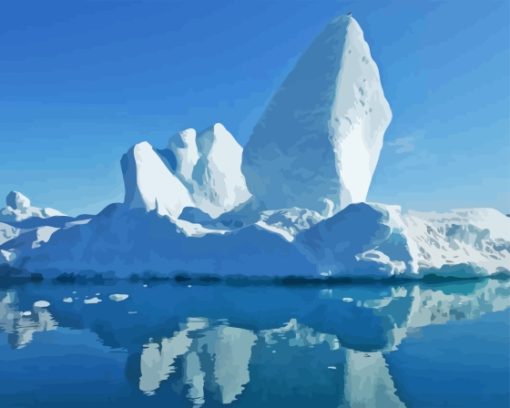Frozen Mountain Baffin Island Diamond Painting