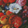 Fruit With Flower Art Diamond Paintings