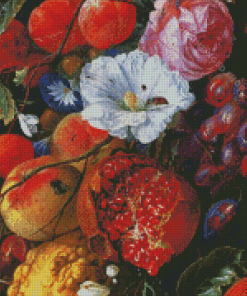 Fruit With Flower Art Diamond Paintings