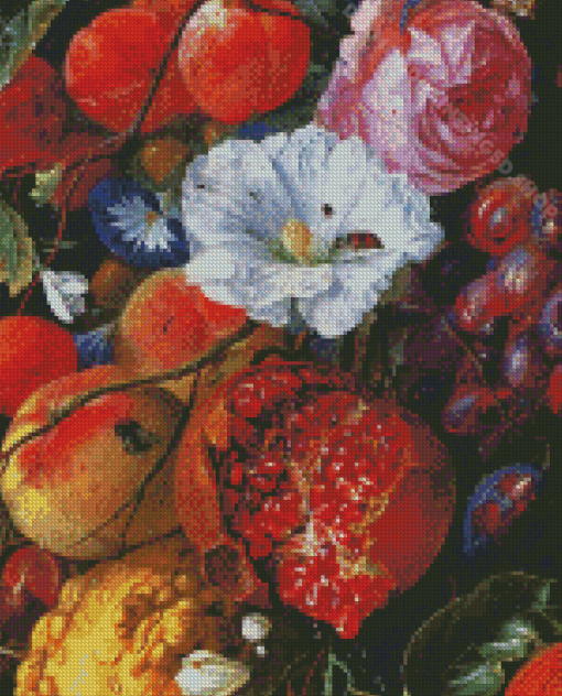 Fruit With Flower Art Diamond Paintings