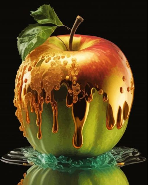 Golden Apple Diamond Painting