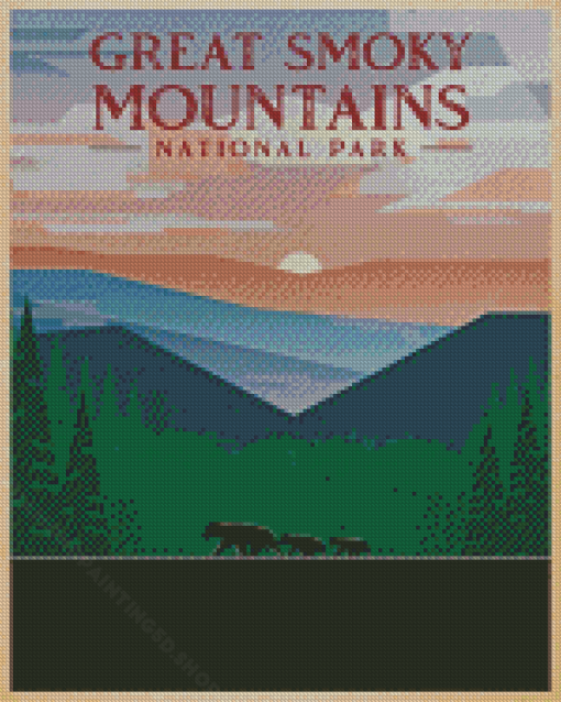 Great Smoky Mountain National Park Poster Diamond Paintings