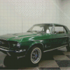 Green 67 Mustang Diamond Paintings