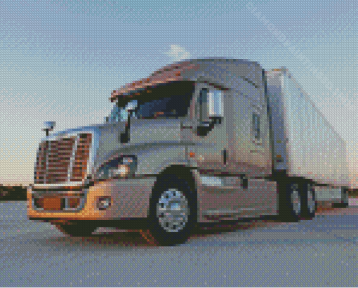 Grey Freightliner Diamond Paintings