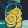 Lemon Mason Jar Diamond Paintings