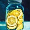 Lemon Mason Jar Diamond Painting