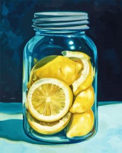 Lemon Mason Jar Diamond Painting