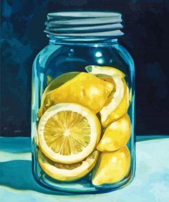 Lemon Mason Jar Diamond Painting