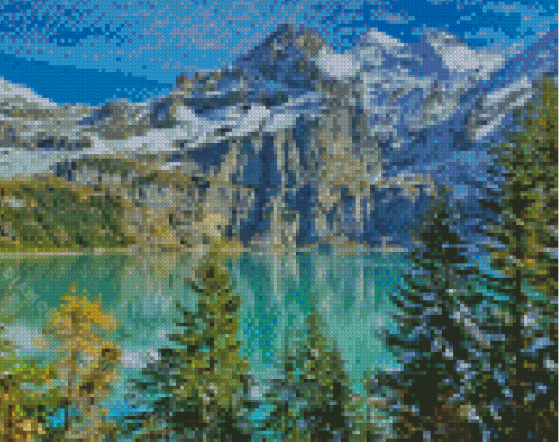 Oeschinensee Kandersteg Landscape Diamond Paintings