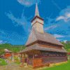 Old Wooden Church In Maramures Romania Diamond Paintings