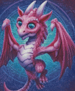 Purple Dragon Diamond Paintings